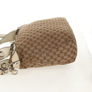 GUCCI GG Canvas Horsebit Tote Bag 2way Beige Gold 232949 Auth 146265-5