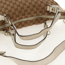 GUCCI GG Canvas Horsebit Tote Bag 2way Beige Gold 232949 Auth 146265-15