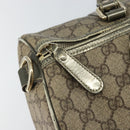 GUCCI GG Supreme Boston Bag PVC Beige Gold 193603 Auth 146267-15