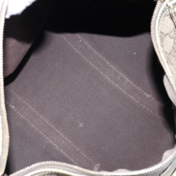 GUCCI GG Supreme Boston Bag PVC Beige Gold 193603 Auth 146267