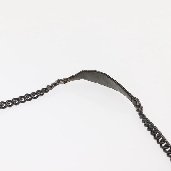 GUCCI Soho Ketting Schoudertas Leer Grijs 326706 Auth 146271