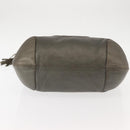GUCCI Soho Chain Shoulder Bag Leather Gray 326706 Auth 146271-9