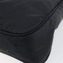 PRADA Hand Bag Nylon Black Silver Auth 146276-10