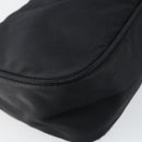 PRADA Hand Bag Nylon Black Silver Auth 146276-11