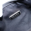 PRADA Hand Bag Nylon Black Silver Auth 146276-16