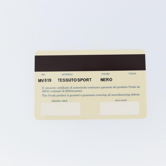 PRADA Hand Bag Nylon Black Silver Auth 146276