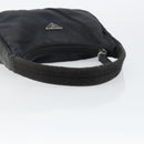 PRADA Hand Bag Nylon Black Silver Auth 146276-7