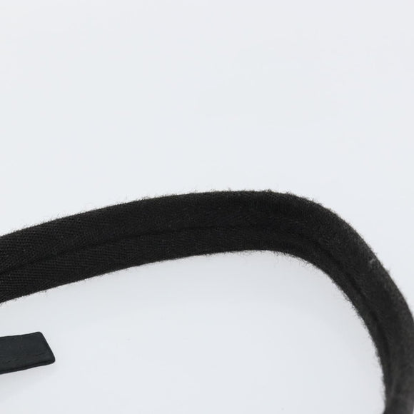 PRADA Hand Bag Nylon Black Silver Auth 146276