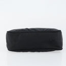 PRADA Hand Bag Nylon Black Silver Auth 146276-9