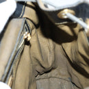 FENDI Pecan Canvas Backpack Brown Black Auth 146280-21