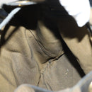 FENDI Pecan Canvas Backpack Brown Black Auth 146280-22