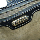 FENDI Pecan Canvas Backpack Brown Black Auth 146280-23