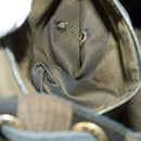 FENDI Pecan Canvas Backpack Brown Black Auth 146280-11