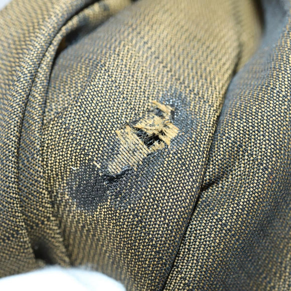 FENDI Pecan Canvas Backpack Brown Black Auth 146280