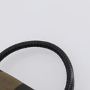 FENDI Pecan Canvas Backpack Brown Black Auth 146280-14