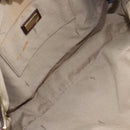 FENDI Zucchino Canvas Tote Bag Brown Gold Auth 146282-10