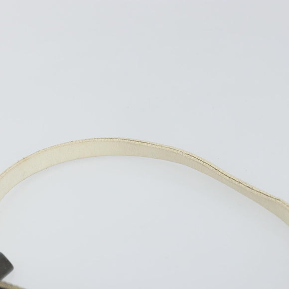 FENDI Zucchino Canvas Accessory Pouch Navy Silver Auth 146283