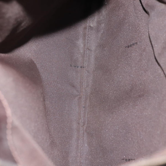 FENDI Zucca Canvas Mamma Baguette Tote Bag Black Brown Auth 146284