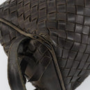 BOTTEGA VENETA INTRECCIATO Clutch Bag Leather Brown Auth 146285-11