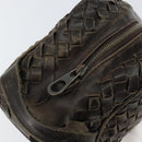 BOTTEGA VENETA INTRECCIATO Clutch Bag Leather Brown Auth 146285-14