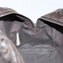 BOTTEGA VENETA INTRECCIATO Clutch Bag Leather Brown Auth 146285-17