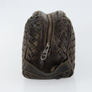 BOTTEGA VENETA INTRECCIATO Clutch Bag Leather Brown Auth 146285-5