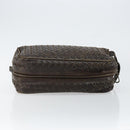 BOTTEGA VENETA INTRECCIATO Clutch Bag Leather Brown Auth 146285-6