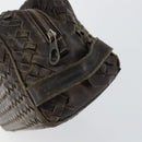 BOTTEGA VENETA INTRECCIATO Clutch Bag Leather Brown Auth 146285-7