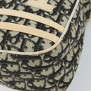 Christian Dior Trotter Canvas Shoulder Bag Black Silver Auth 146291-9