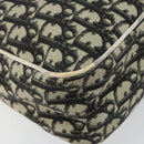 Christian Dior Trotter Canvas Shoulder Bag Black Silver Auth 146291-16