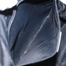 Christian Dior Trotter Canvas Shoulder Bag Black Silver Auth 146291-20