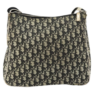 Christian Dior Trotter Canvas Shoulder Bag Black Silver Auth 146291 - 0