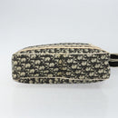 Christian Dior Trotter Canvas Shoulder Bag Black Silver Auth 146291-5