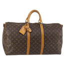 LOUIS VUITTON Monogram Keepall Bandouliere 55 Boston Bag M41414 LV Auth 146303-1