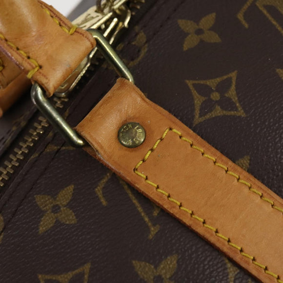 LOUIS VUITTON Monogram Keepall Bandouliere 55 Boston Bag M41414 LV Auth 146303