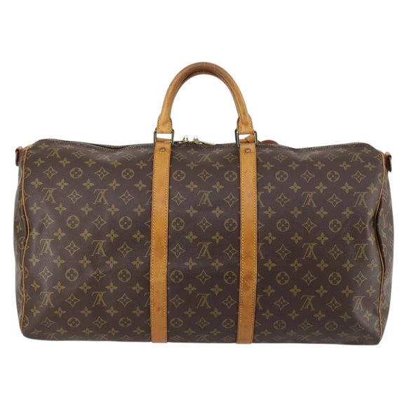 LOUIS VUITTON Monogram Keepall Bandouliere 55 Boston Bag M41414 LV Auth 146303