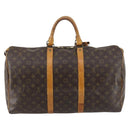 LOUIS VUITTON Monogram Keepall 50 Boston Bag M41426 LV Auth 146305-2