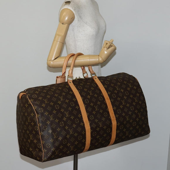 LOUIS VUITTON Monogram Keepall 60 Boston Bag M41422 LV Auth 146307