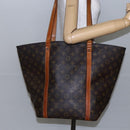 LOUIS VUITTON Monogram Sac Shopping Tote Bag M51108 LV Auth 146308-23