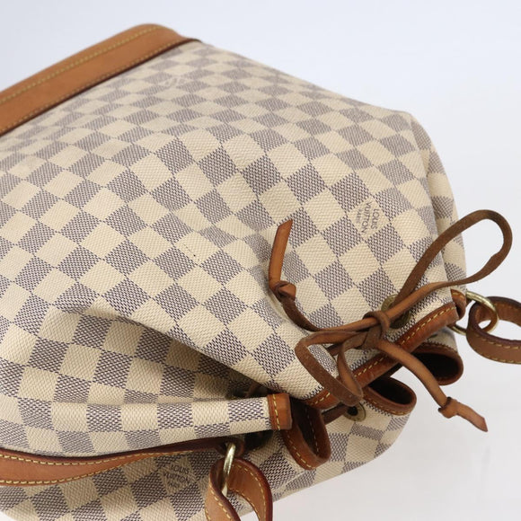 LOUIS VUITTON Damier Azur Noe Shoulder Bag N42222 LV Auth 146319