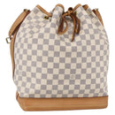 LOUIS VUITTON Damier Azur Noe Shoulder Bag N42222 LV Auth 146320-1