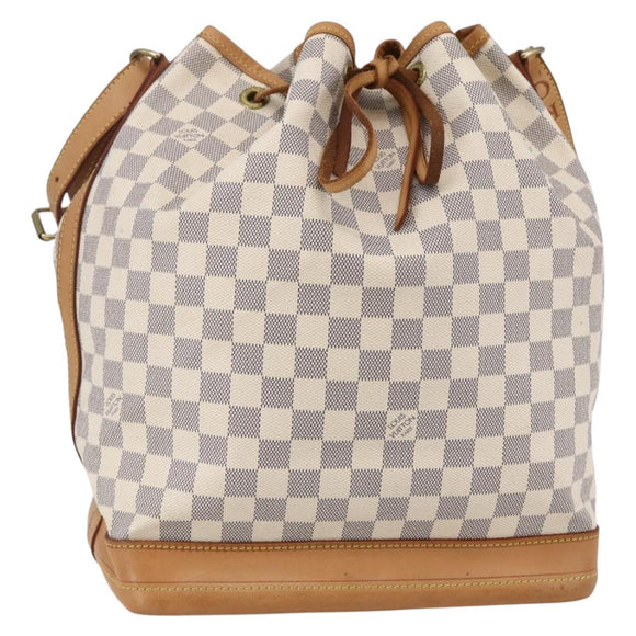 LOUIS VUITTON Damier Azur Noe Shoulder Bag N42222 LV Auth 146320
