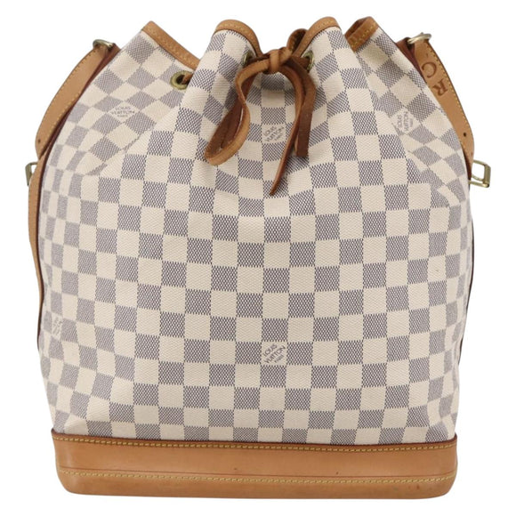 LOUIS VUITTON Damier Azur Noe Shoulder Bag N42222 LV Auth 146320