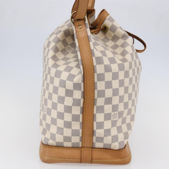 LOUIS VUITTON Damier Azur Noe Shoulder Bag N42222 LV Auth 146320
