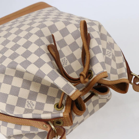 LOUIS VUITTON Damier Azur Noe Shoulder Bag N42222 LV Auth 146320