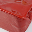LOUIS VUITTON Monogram Vernis Reade PM Hand Bag Red Rouge M91088 LV Auth 146322-15