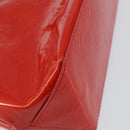 LOUIS VUITTON Monogram Vernis Reade PM Hand Bag Red Rouge M91088 LV Auth 146322-16