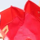 LOUIS VUITTON Monogram Vernis Reade PM Hand Bag Red Rouge M91088 LV Auth 146322-17