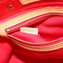 LOUIS VUITTON Monogram Vernis Reade PM Hand Bag Red Rouge M91088 LV Auth 146322-12