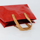 LOUIS VUITTON Monogram Vernis Reade PM Hand Bag Red Rouge M91088 LV Auth 146322-6